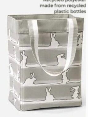 Spring Bunnies! Thirty-One Small Essential Tote, brand new in pkg -Bunny print